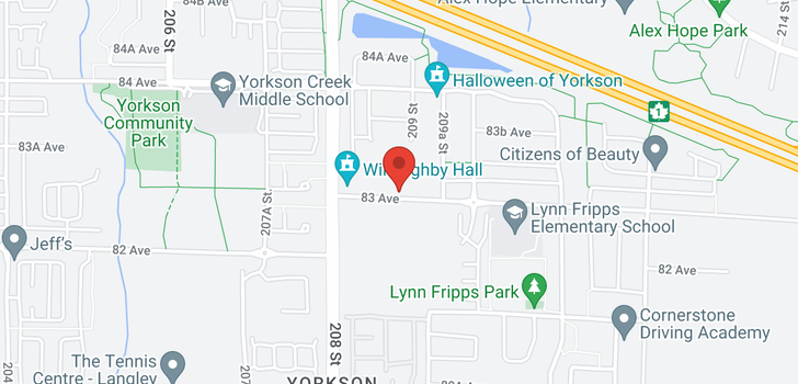 map of 406 20861 83 AVENUE